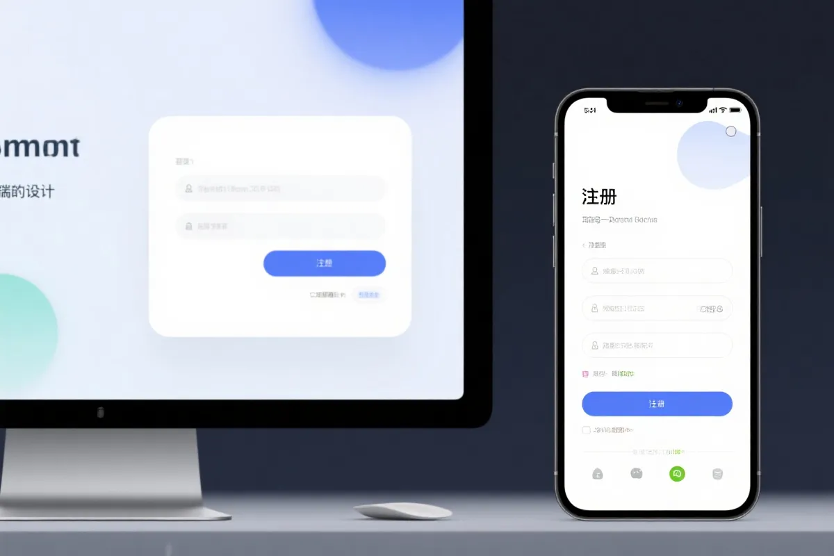 注册入口的分步引导与表单结构示意
